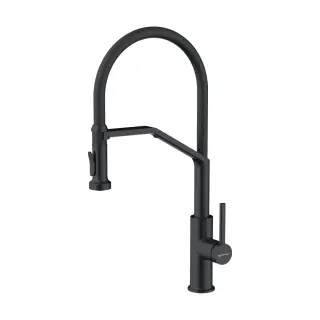 Omoikiri Makkari 2 Plus-SB-GB-BL Смеситель для кухни с гибким изл. и подкл. фил., графит/ч. 4994495