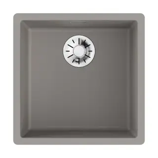 Omoikiri Yamakawa 45-Integra-GR Кухонная мойка Artceramic 45,6x45,6 см, цвет: leningrad grey 4997252