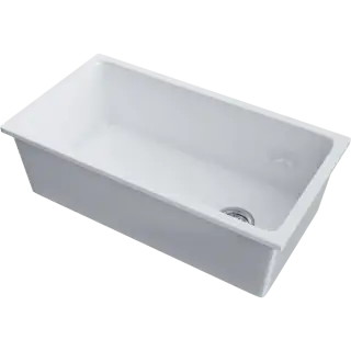 Omoikiri Tokara 88-U/I-WH Glossy Кухонная мойка Natceramic 88x47,7 см, цвет: белый 4993867
