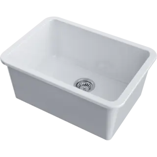 Omoikiri Torishima 67-U/I-WH Glossy Кухонная мойка Natceramic 67,3x48,3 см, цвет: белый 4993866