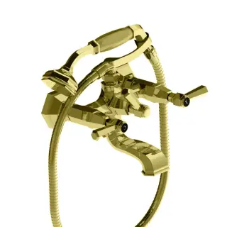 Stella Eccelsa Leve Смеситель для ванны, с ручным душем, цвет: золото 24К EL 02209 AU00