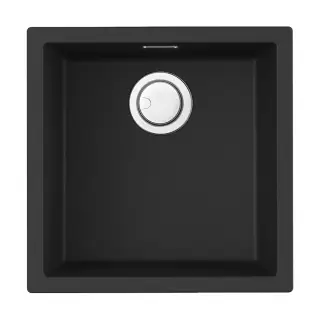 Omoikiri Yamakawa 45-U/I-GB Кухонная мойка Artceramic 45,6x45,6 см, цвет: графит 4993781