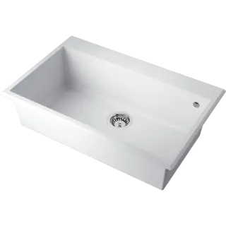 Omoikiri Tedori 79-WH Кухонная мойка Tetogranit 79x51 см, цвет: белый 4993951