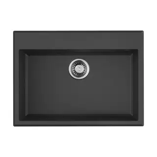 Omoikiri Tedori 68-BL Кухонная мойка Tetogranit 68x50 см, цвет: черный 4993964