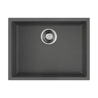 Omoikiri Tedori 54-U-PL Кухонная мойка Tetogranit 55x42 см, цвет: платина 4993995