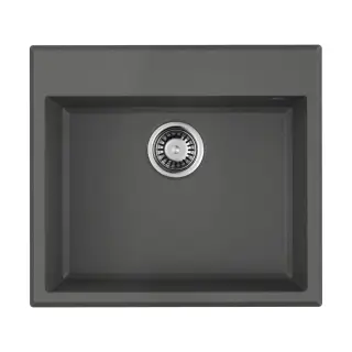 Omoikiri Tedori 57-PL Кухонная мойка Tetogranit 57x51 см, цвет: платина 4993987