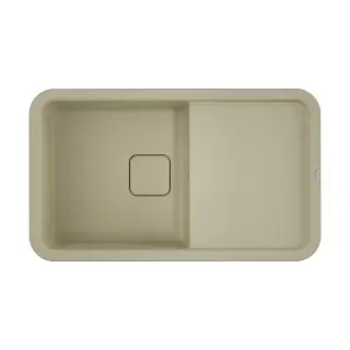 Omoikiri Tasogare 86-BE Кухонная мойка Artgranit 86x51 см, цвет: ваниль 4993455