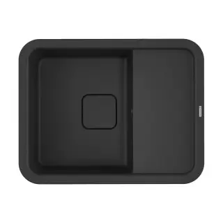 Omoikiri Tasogare 65-BL Кухонная мойка Artgranit 65x51 см, цвет: черный 4993490