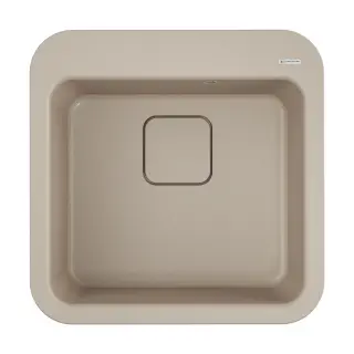 Omoikiri Tasogare 51-SA Кухонная мойка Artgranit 51x51 см, цвет: бежевый 4993743