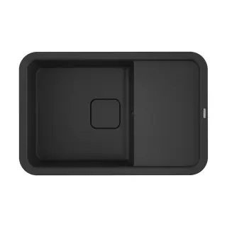 Omoikiri Tasogare 78-BL Кухонная мойка Artgranit 78x51 см, цвет: черный 4993750