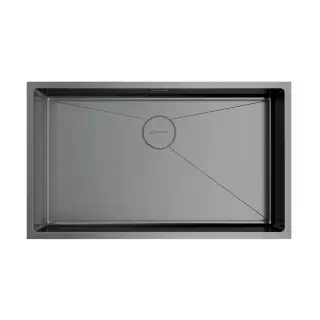 Omoikiri Taki 74-U/IF-GM Кухонная мойка нерж. сталь 74x44 см, цвет: вороненая сталь 4993498