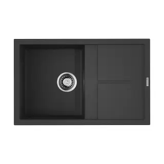 Omoikiri Sumi 79-BL Кухонная мойка Tetogranit 79x50 см, цвет: черный 4993662