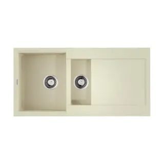 Omoikiri Sakaime 100-2-BE Кухонная мойка Tetogranit 100x50 см, цвет: ваниль 4993893