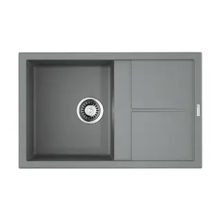 Omoikiri Sumi 79-GR Кухонная мойка Tetogranit 79x50 см, цвет: leningrad grey 4993552
