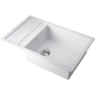 Omoikiri Sumi 78-LB-WH Кухонная мойка Tetogranit 78x50 см, цвет: белый 4993722