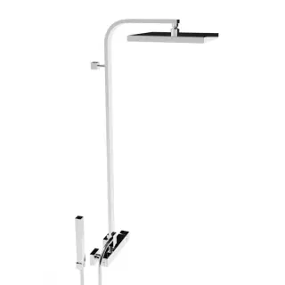 Stella Bamboo Quadro Душевая стойка 3283/420/304-300 с верхним душем 30 см, цвет: хром BQ 02424 CR00