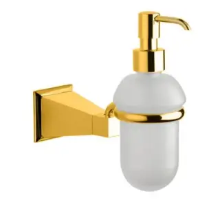 Nicolazzi Vincent Дозатор для жидкого мыла, подвесной, стеклянная колба, цвет: золото 1089GO