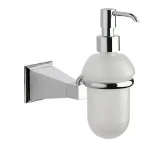 Nicolazzi Vincent Дозатор для жидкого мыла, подвесной, стеклянная колба, цвет: хром 1089CR