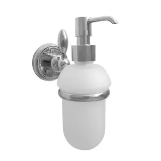 Nicolazzi Liberty Дозатор для жидкого мыла, подвесной, стеклянная колба, цвет: хром 1089CR16