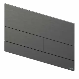 Tece Square II Кнопка смыва для унитаза, металл, цвет: сатин, черный хром 9240836