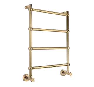 Margaroli Sole 442/TS Полотенцесушитель водяной для ГВС 52,5х71h (int 46) нижнее, цвет: brushed gold 442TS4604BG