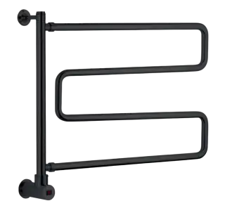 Margaroli Vento 500/SP Полотенцесушитель электрический поворот. 55,5х64h (57,5), цвет: matt black 500SPDBB