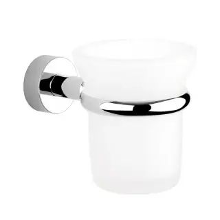 Nicolazzi Accessori Minimale Стакан подвесной, стеклянный матовый, цвет: хром 1488MCR