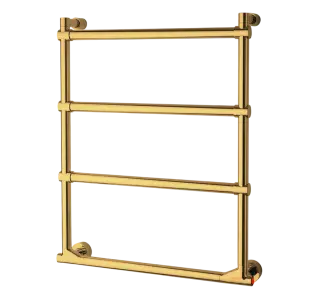 Margaroli Sole 512 Полотенцесушитель электрический 53х64h (int 47), правое, цвет: brushed gold 5124704BGB