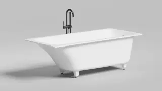 Salini Orlanda Ванна из S-Stone встраиваемая, прямоугольная, 170х75 см, цвет: RAL полностью матовый 102027MF