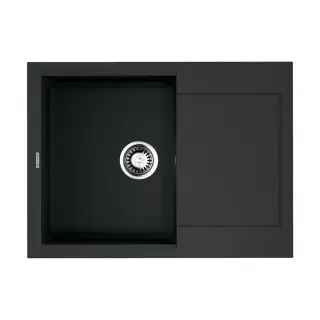 Omoikiri Sakaime 68-BL Кухонная мойка Tetogranit 68x50 см, цвет: черный 4993108