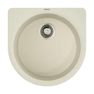 Omoikiri Akegata 51-PA Кухонная мойка Artgranit 51x51 см, цвет: пастила 4993754