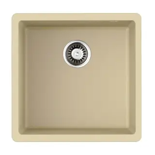 Omoikiri Bosen 44-U-CH Кухонная мойка Tetogranit 44x44 см, цвет: шампань 4997009