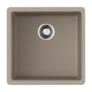 Omoikiri Bosen 44-U-SA Кухонная мойка Tetogranit 44x44 см, цвет: бежевый 4993597