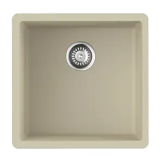 Omoikiri Bosen 44-U-BE Кухонная мойка Tetogranit 44x44 см, цвет: ваниль 4993596