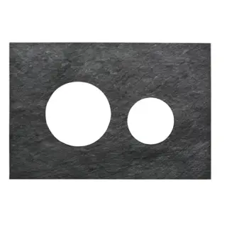 Tece Loop Кнопка смыва для унитаза, внешняя панель без клавиш, плитка сланцевая, цвет: серый 9240675