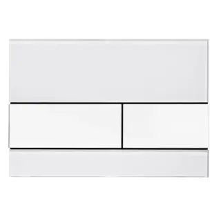 Tece Square Кнопка смыва для унитаза, стекло, цвет: белый 9240800