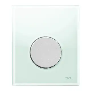 Tece Loop Кнопка смыва для писсуара, стекло, цвет: мятный зеленый/хром матовый 9242652