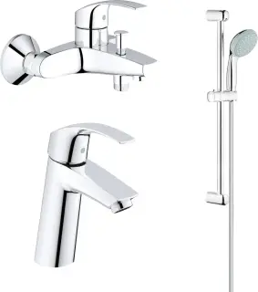 Grohe Eurosmart Душевой комплект, лейка 10 см, латунь/пластик, шланг 175 см, цвет: хром 124458