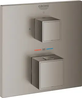 Grohe Grohtherm Cube Термостатический смеситель для душа встраиваемый, цвет: темный графит, матовый 24153AL0