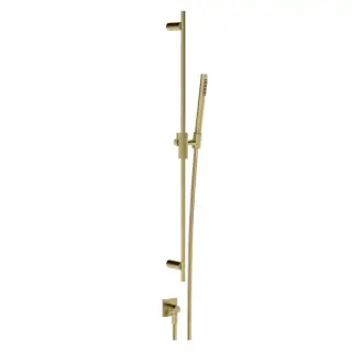 Gessi Inverso Diamantato Душевой гарнитур: руч. душ, держатель, шланг 150см, цвет: brushed brass PVD 73641#727