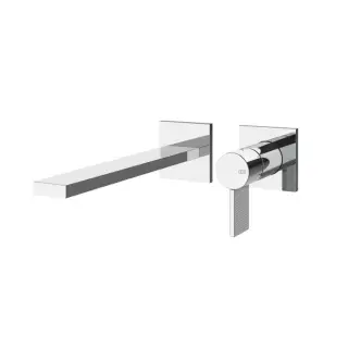 Gessi Inverso Diamantato Смеситель для раковины встр., без вн. части, дл. изл. 19,8 см, цвет: chrome 73688#031