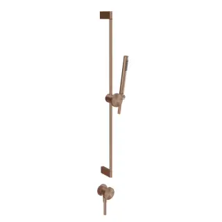 Gessi Origini Душевой гарнитур: ручной душ, держатель, шланг 150см, цвет: copper brushed PVD 66142#708