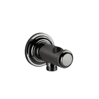 Gessi Venti20 Шланговое подключение с держателем для душа цвет: black metal PVD 65161#706