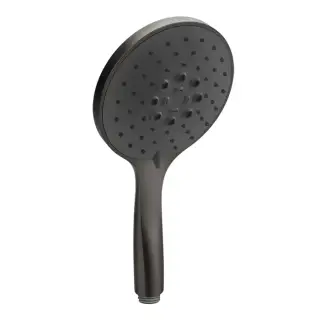 Gessi Emporio shower Ручной душ с ручкой из пластика, 3 вида струи, цвет: black metal brushed PVD 14378#707