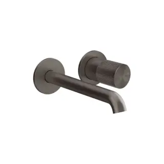 Gessi Habito Смеситель для раковины встраиваемый, без вн. части, цвет: black metal brushed PVD 70588#707