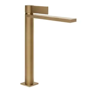 Gessi Inverso Diamantato Смеситель для раковины высокий, с д/к, цвет: warm bronze brushed PVD 73653#726