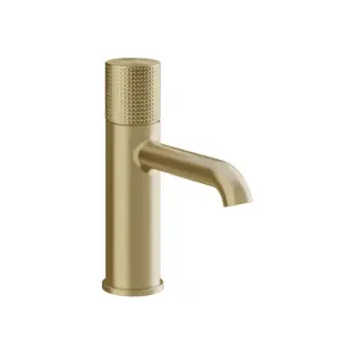 Gessi Habito Смеситель для раковины, без д/к, длина излива 13,1 см, цвет: brushed brass PVD 70402#727