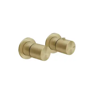 Gessi Habito Смеситель для душа термостатический, цвет: brushed brass PVD 70036#727