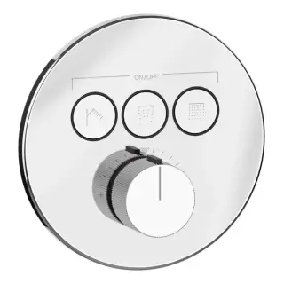 Gessi Hi-Fi Смеситель для душа термостатический 3 потребителя, встр., внешняя часть, цвет: chrome 38716#031