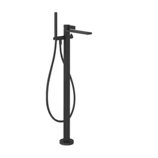 Gessi Inverso Diamantato Смеситель напол. с душ. набором - ручной душ, держатель, цвет: matte black 73628#299